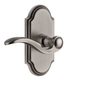 Grandeur Arc Short Plate Privacy Set 2 3/4" w Bellagio Lever - R Handed, Non-CSM